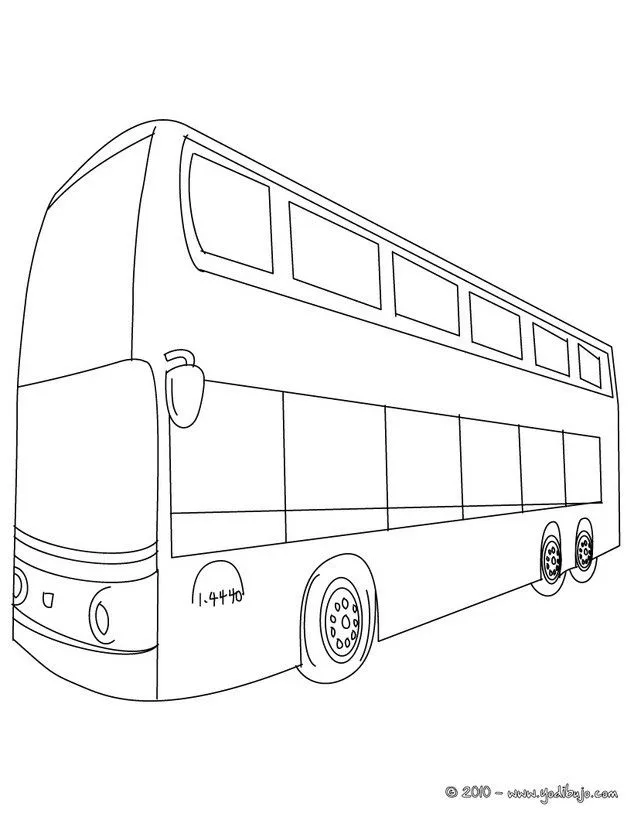 Dibujos para colorear de AUTOBUSES - 16 dibujos de autobus para ...