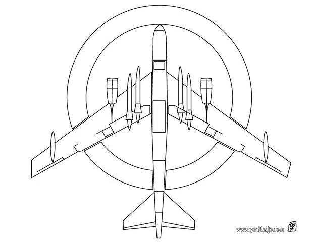 Dibujos para colorear AVION, un avión para imprimir