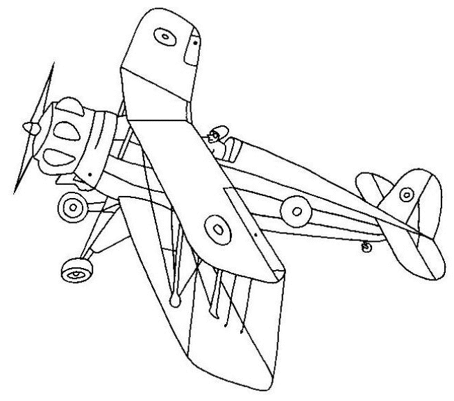 Dibujos para colorear de Aviones, aeroplano, avioneta, Plantillas ...