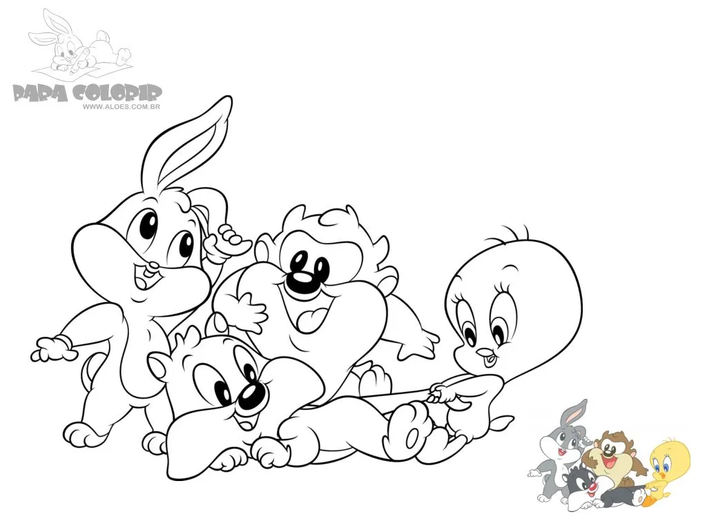 Dibujos colorear baby looney tunes - Dibujos para colorear - IMAGIXS