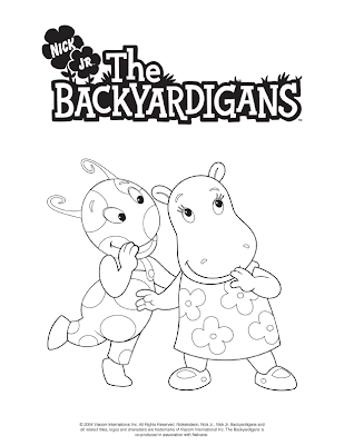 DIBUJOS PARA COLOREAR DE LOS BACKYARDIGANS - UNIQUA, TASHA 