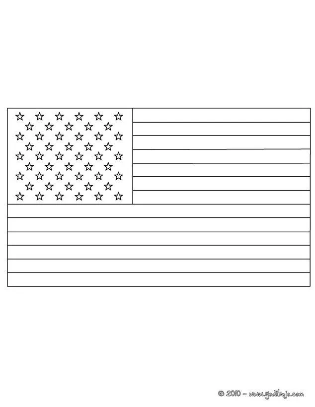 Dibujos para colorear bandera estados unidos - es.hellokids.com