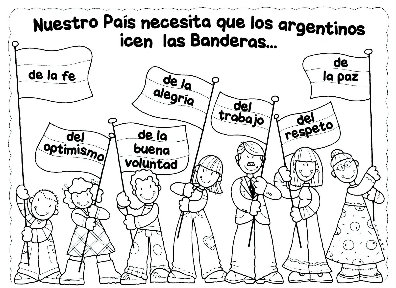 Dibujos Para Colorear Bandera De M Xico Bandera Argentina Colorear