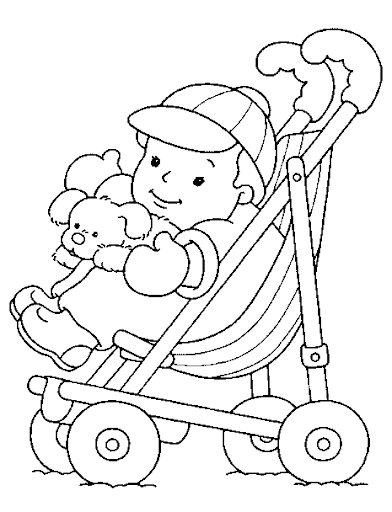 DIBUJOS PARA COLOREAR DE BEBES