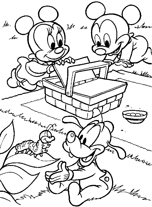 Dibujos de Mickey Mouse bebé para colorear - Imagui