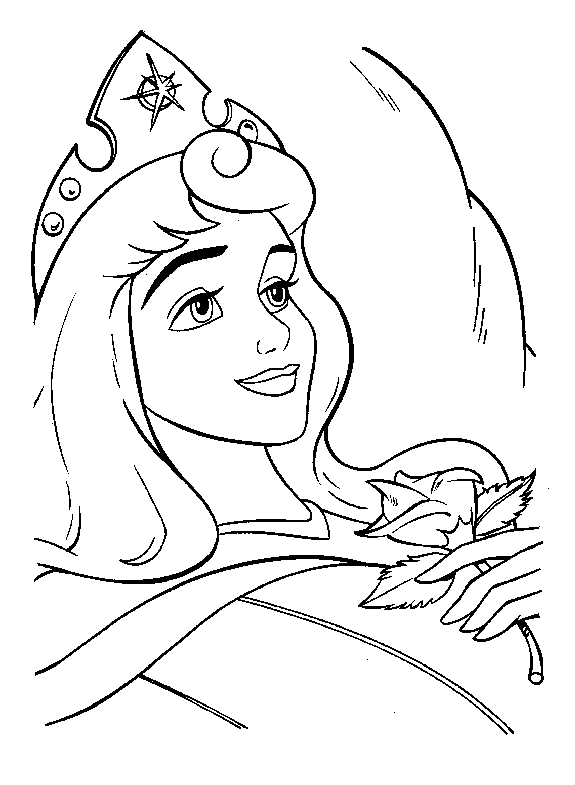 Dibujos para colorear de La bella durmiente, Sleeping Beauty