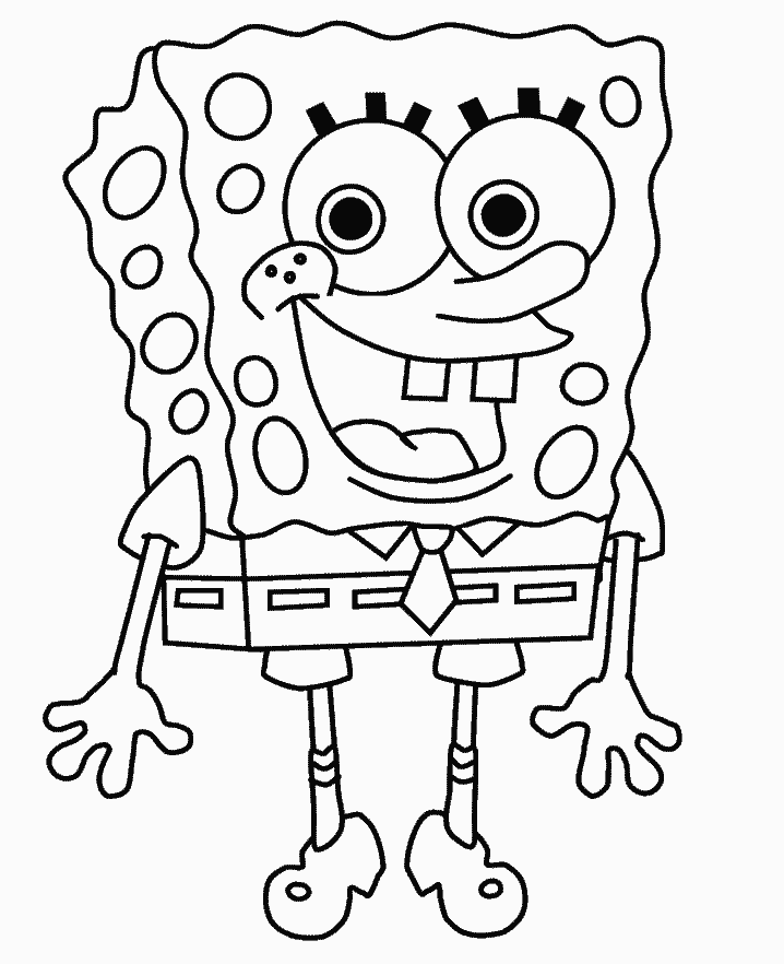 DIBUJOS PARA COLOREAR DE BOB ESPONJA:BOB ESPONJA SONRIENTE : COSAS ...