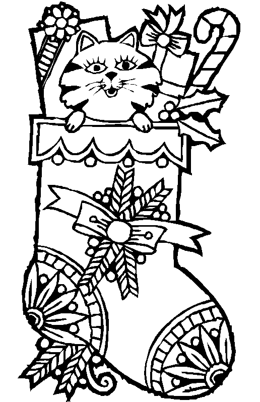 Dibujos para colorear botas de Navidad | Buena Navidad