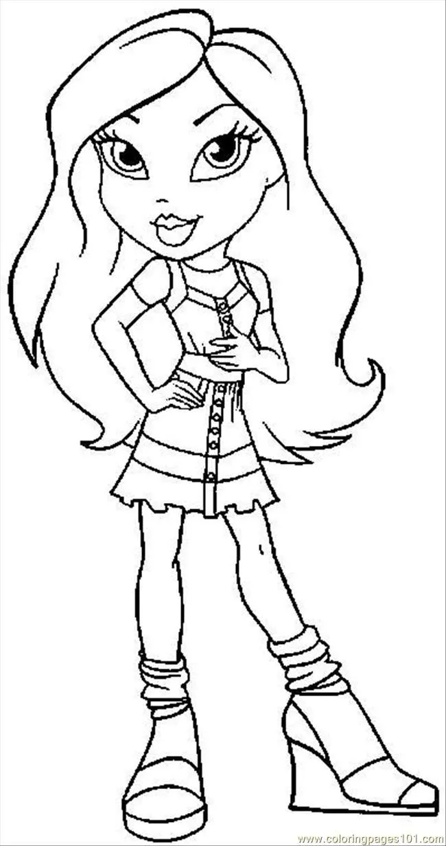 Dibujos para colorear de bratz - Dibujos para colorear - IMAGIXS