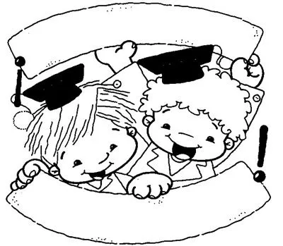 Imagenes de graduación de preescolar para colorear - Imagui
