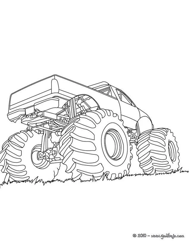 Dibujos para colorear CAMION, un MONSTER TRUCK para imprimir