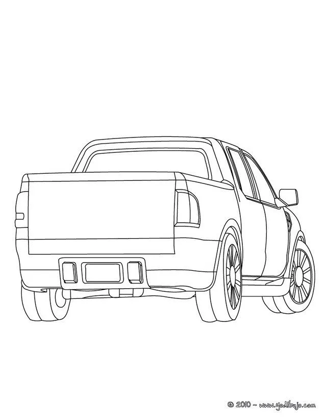 Dibujos para colorear CAMIONETAS : 5 diujos de camioneta para ...