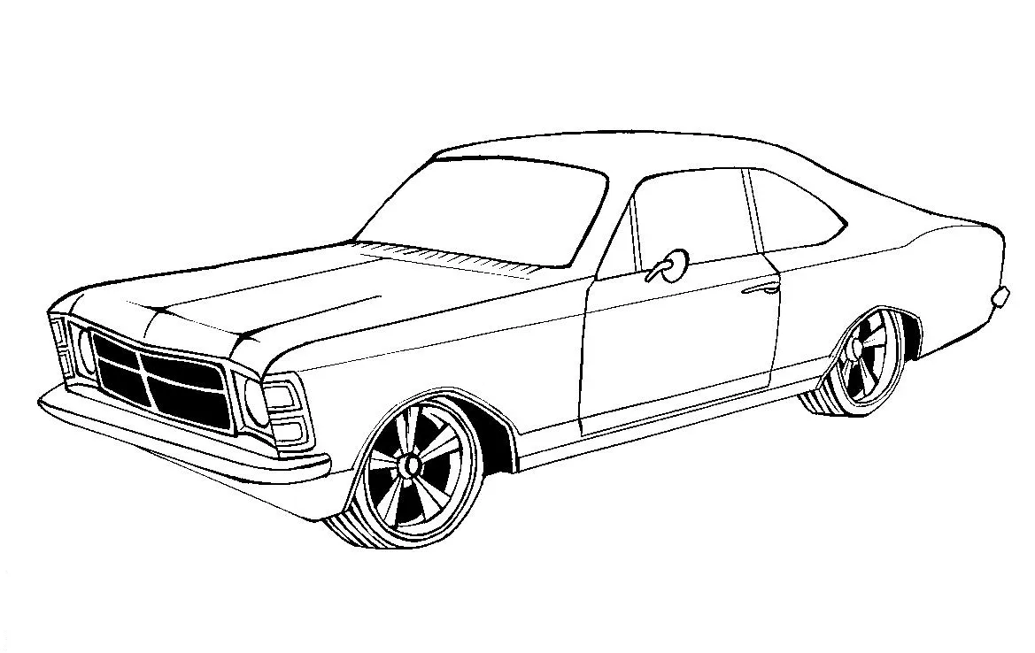  ... para colorir em Geral: Desenho de carro esportivo para colorir