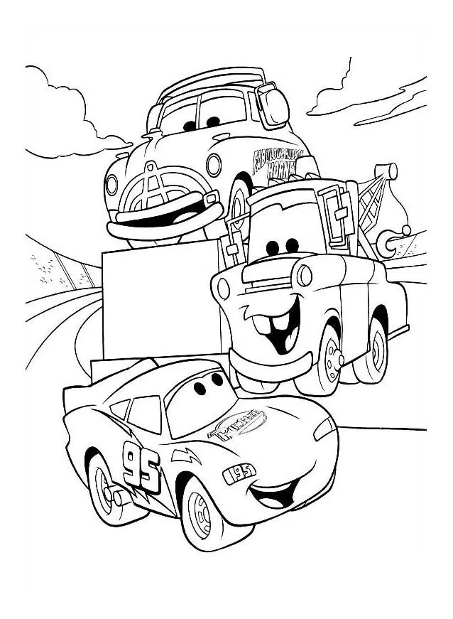 Dibujos para colorear de Cars gratis - Cars - Just Color Niños : Dibujos para  colorear para niños