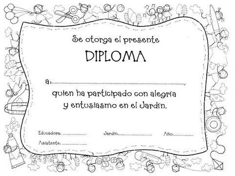 Diploma para niños cristianos - Imagui