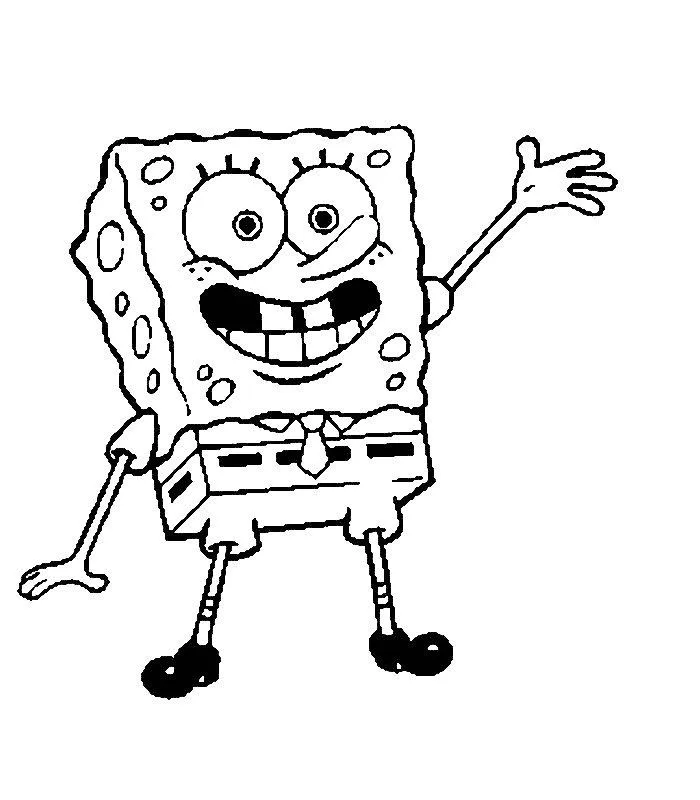 dibujos y colorear: colorear y pintar bob esponja