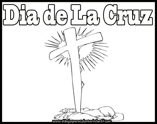 Cruz de mayo para colorear - Imagui