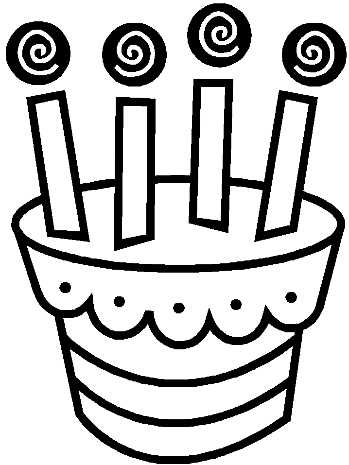 Dibujos para colorear de Cumpleaños, aniversarios, Plantillas para ...