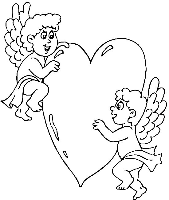 Dibujos para colorear de Cupido es el dios del amor, Plantillas ...