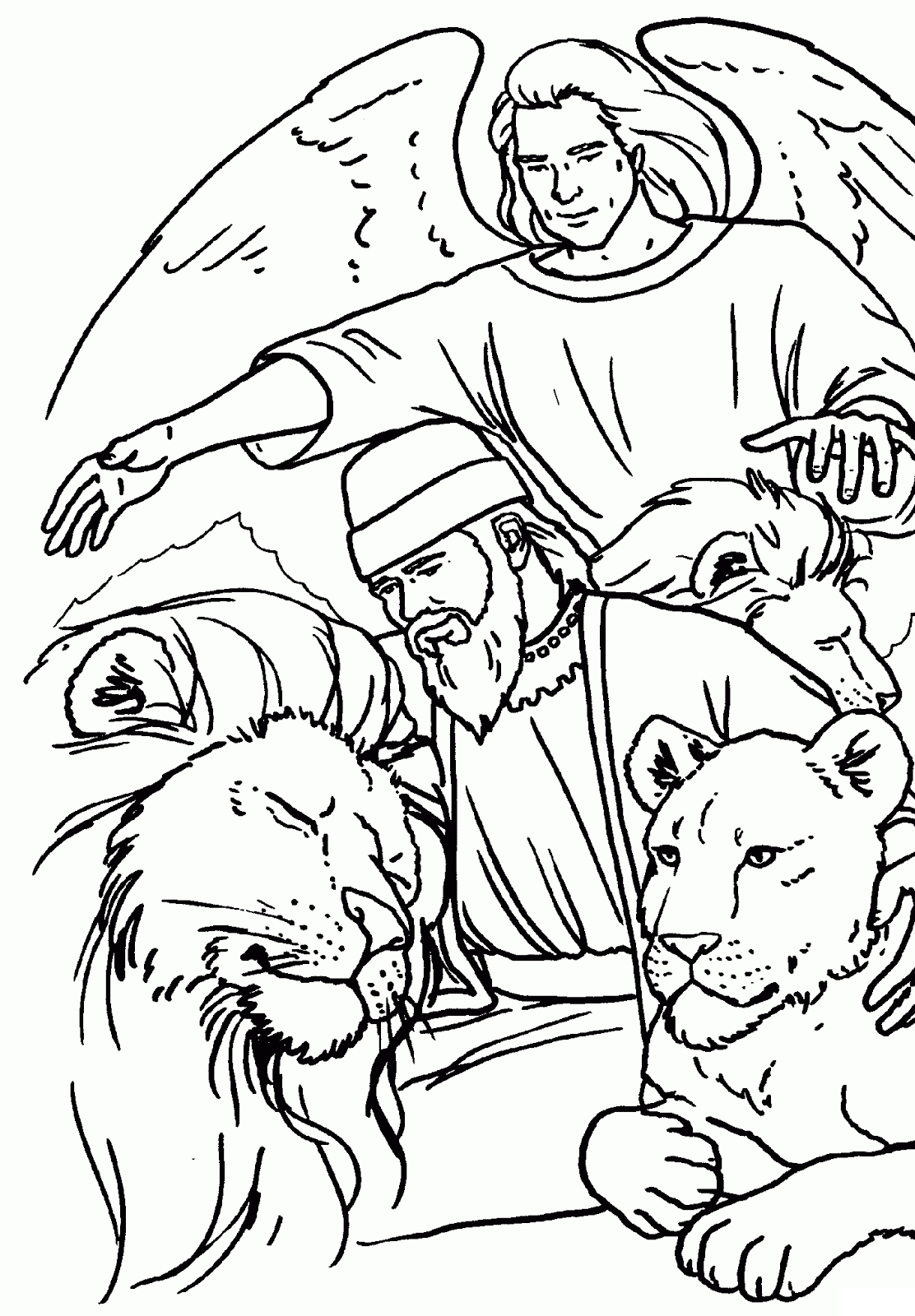 Dibujos Para Colorear De Daniel y los Leones | Imagenes Cristianas ...