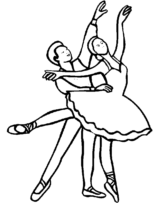 Dibujos para colorear de Danza, Baile, Plantillas para colorear de ...