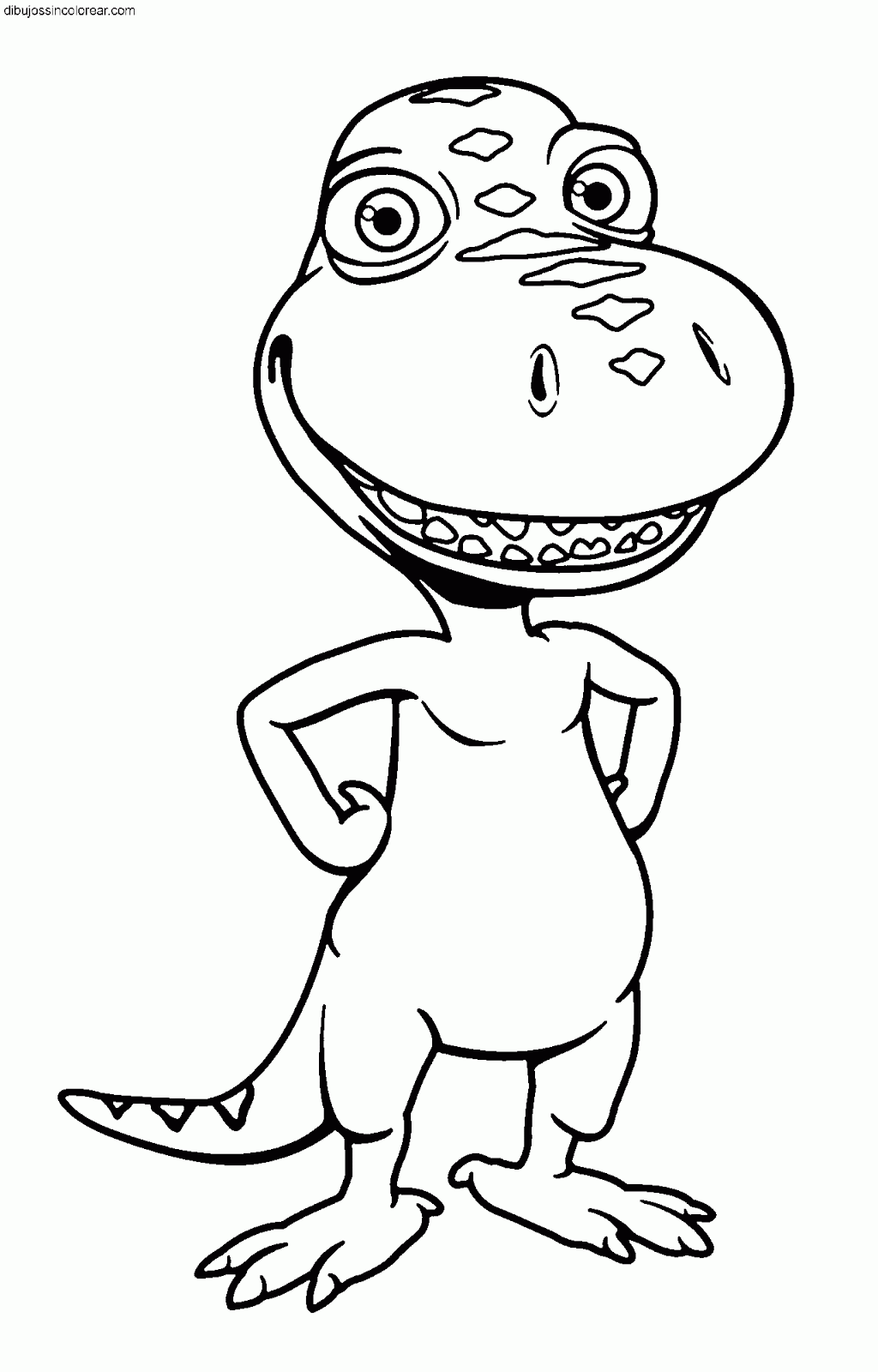 Dibujos Sin Colorear: Dibujos de Buddy de Dinotren para Colorear