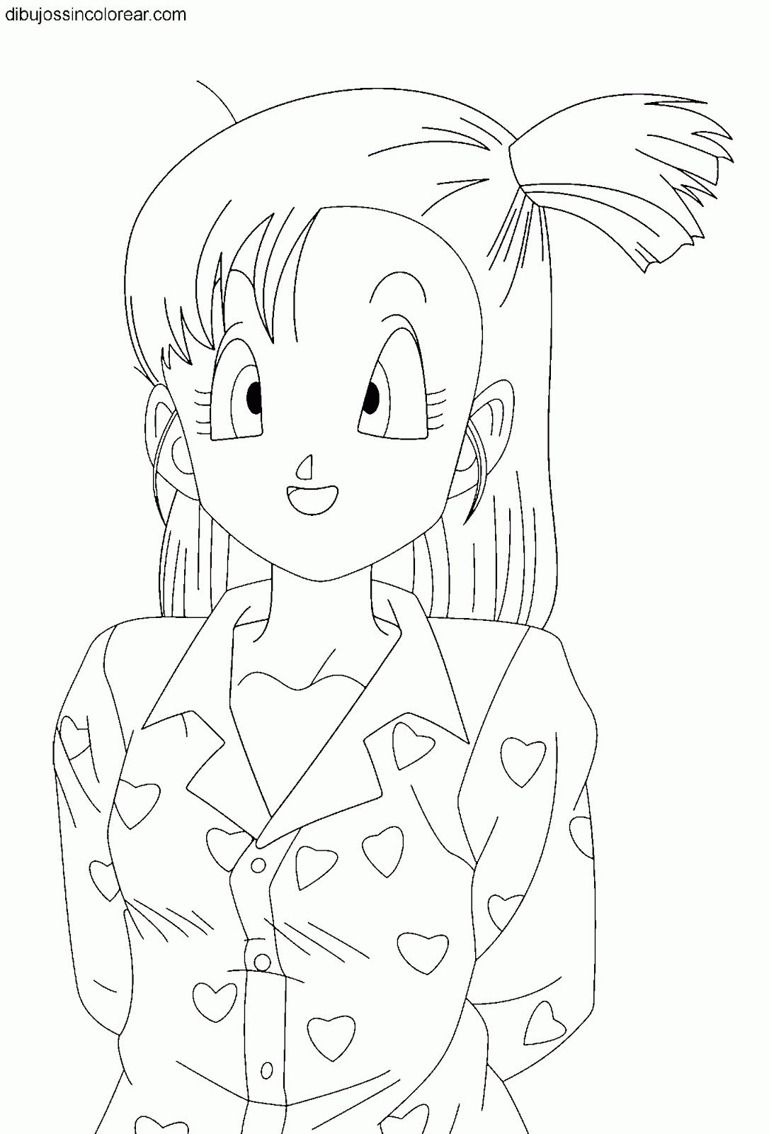 Dibujos Sin Colorear: Dibujos de Bulma (Dragonball) para colorear