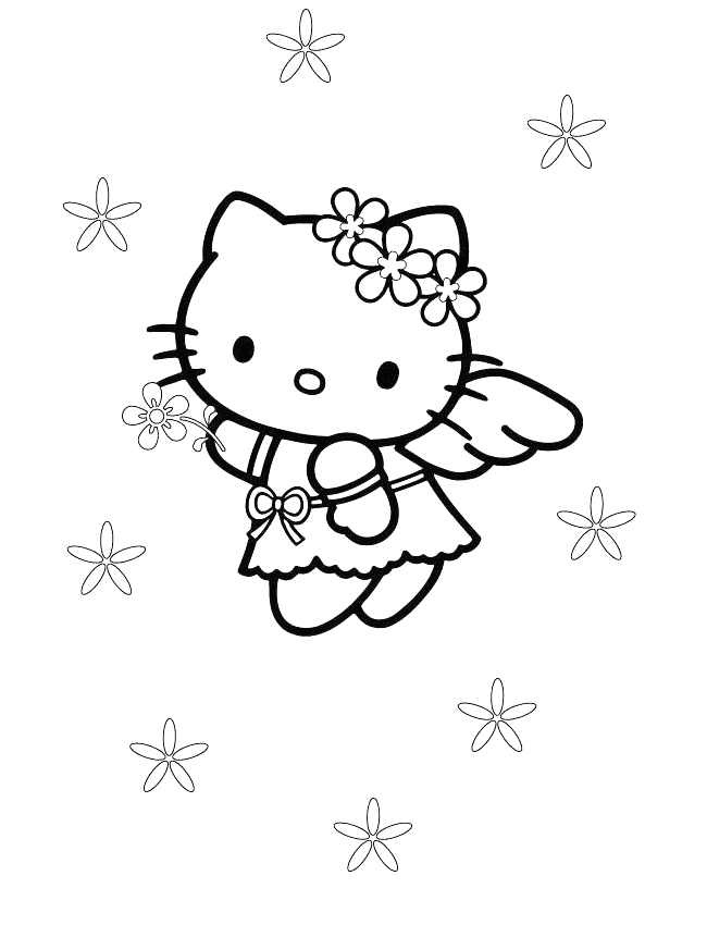 Dibujos para colorear: Dibujos para colorear - Hello Kitty