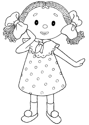 Dibujos para colorear: Dibujos para colorear - Muñeca de trapo