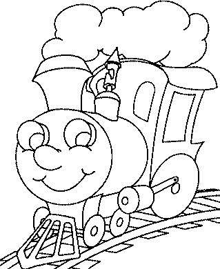 Dibujos para colorear: Dibujos para colorear - Tren