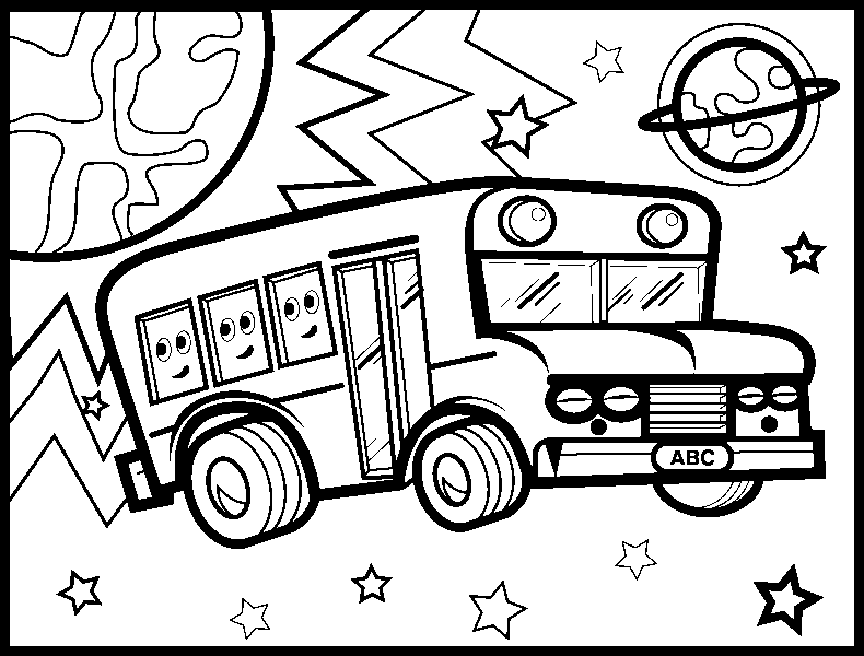 Dibujos de buses para colorear - Imagui