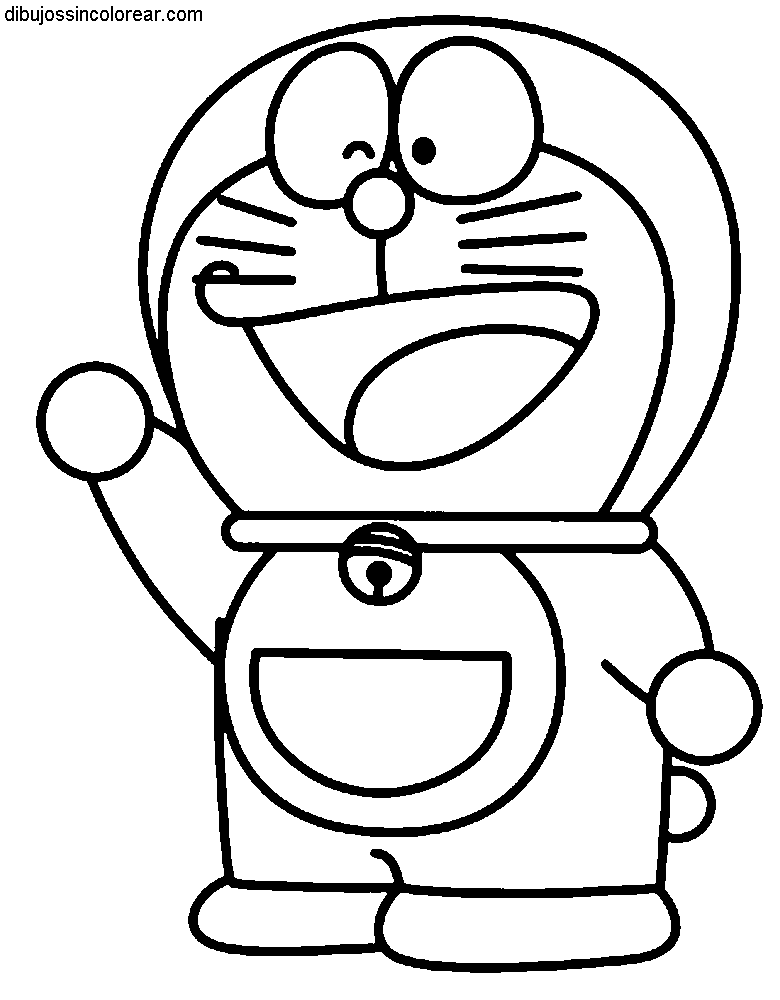 Dibujos Sin Colorear: Dibujos de Doraemon para Colorear