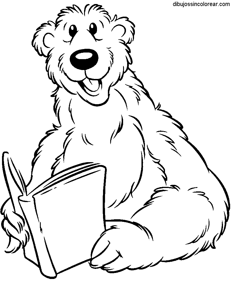 Dibujos Sin Colorear: Dibujos de Osos para Colorear