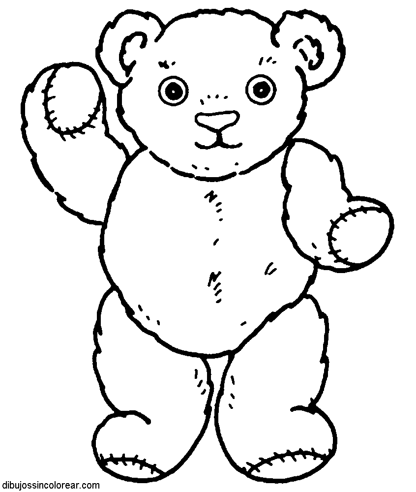 Dibujos Sin Colorear: Dibujos de Osos para Colorear