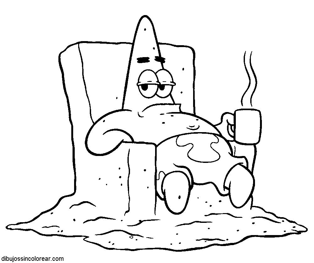 Dibujos Sin Colorear: Dibujos de Patricio Estrella (Bob Esponja ...