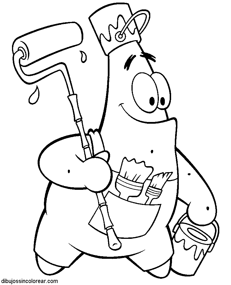 Dibujos Sin Colorear: Dibujos de Patricio Estrella (Bob Esponja ...