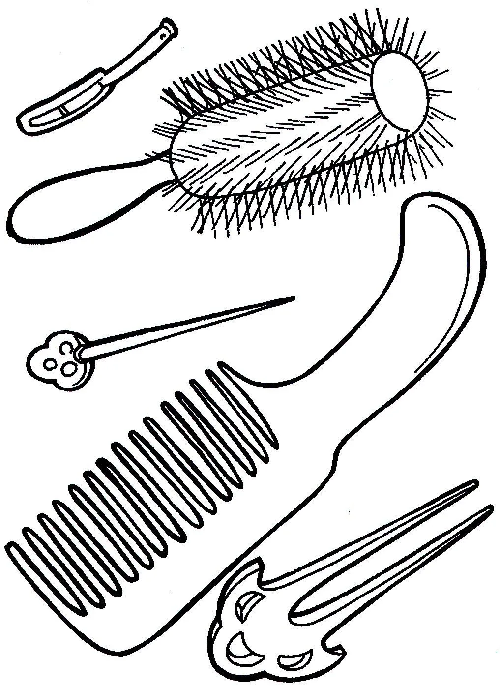 Dibujos para colorear: Dibujos de peines para colorear