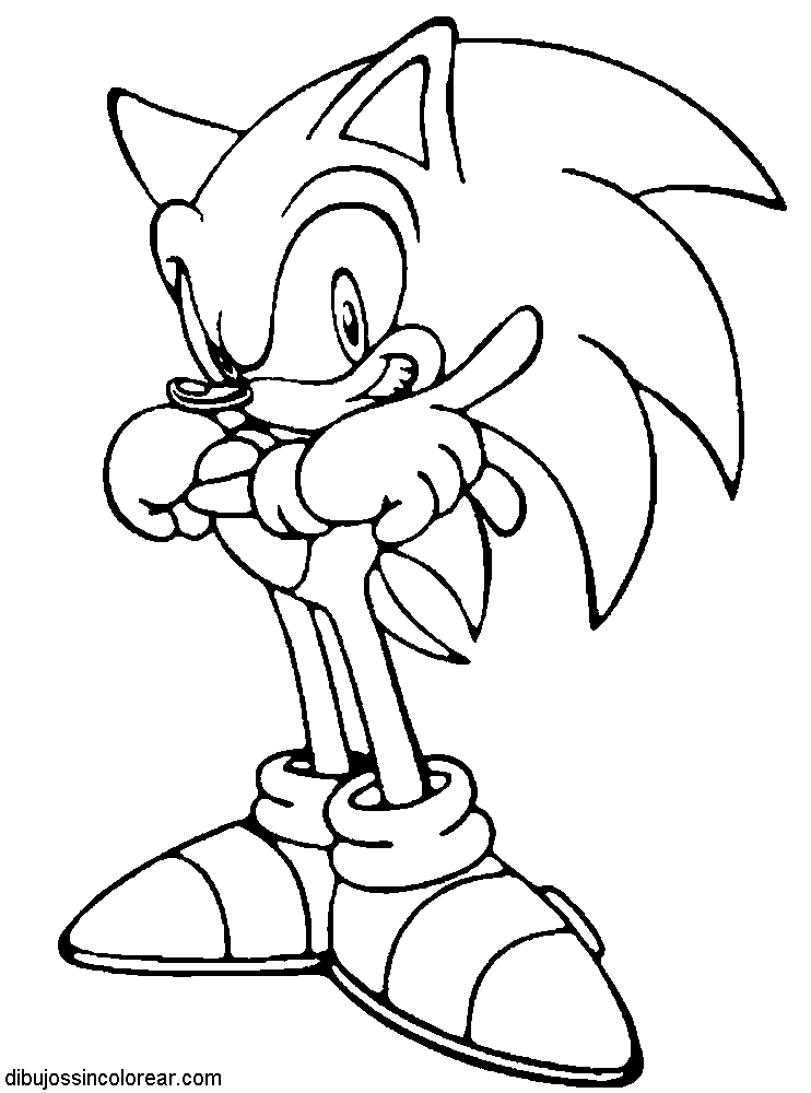 Dibujos Sin Colorear: Dibujos de Sonic (Sega) para Colorear