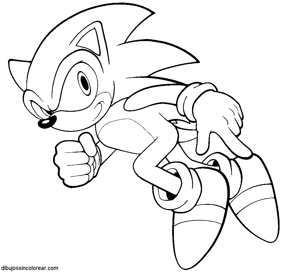 Dibujos Sin Colorear: Dibujos de Sonic (Sega) para Colorear