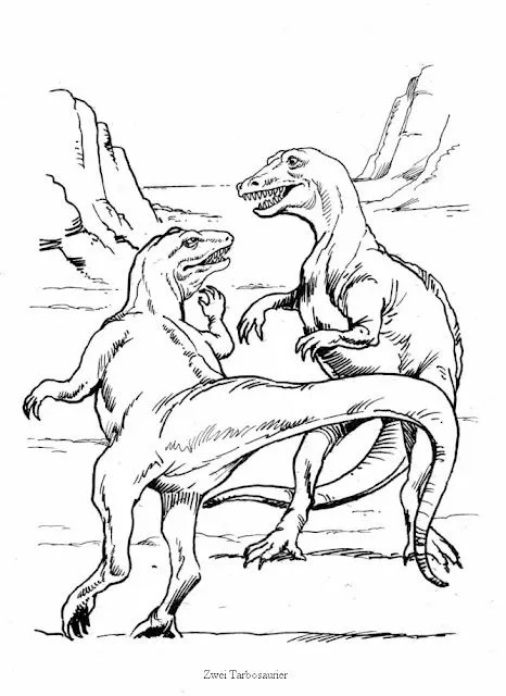 Dibujos para colorear dinosaurios carnivoros - Imagui