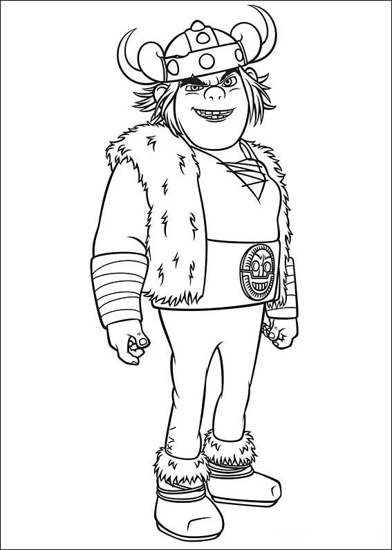 Dibujos para colorear Como entrenar a tu Dragon 6