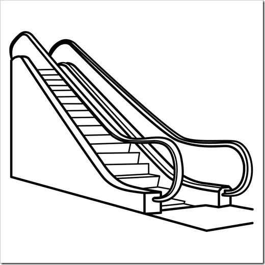 Dibujos para colorear de escaleras