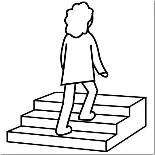 Dibujos para colorear de escaleras