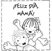 dibujos para colorear feliz día de la madre. Láminas para colorear ...