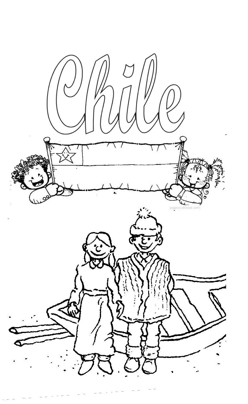 Dibujos para colorear fiestas patrias chile - Imagui