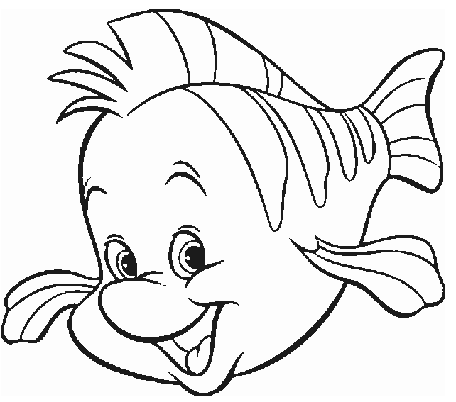 Dibujos para Colorear Flounder