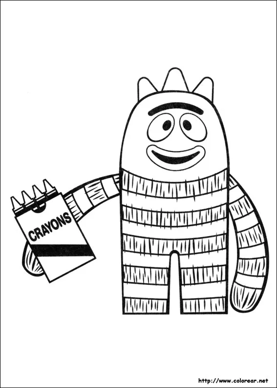 Dibujos para colorear de Yo Gabba Gabba