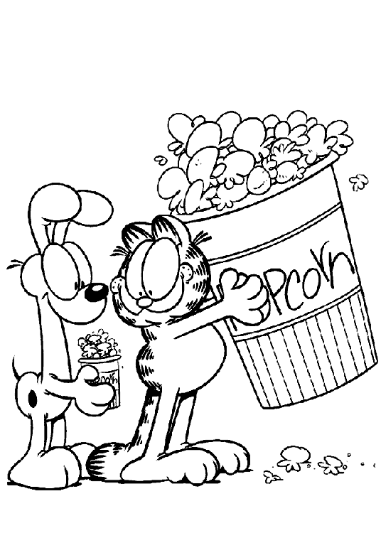 Dibujos para colorear de Garfield, Plantillas para colorear de ...