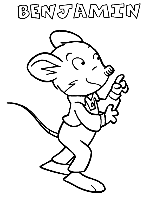 Dibujos para colorear de Geronimo Stilton, Plantillas para ...