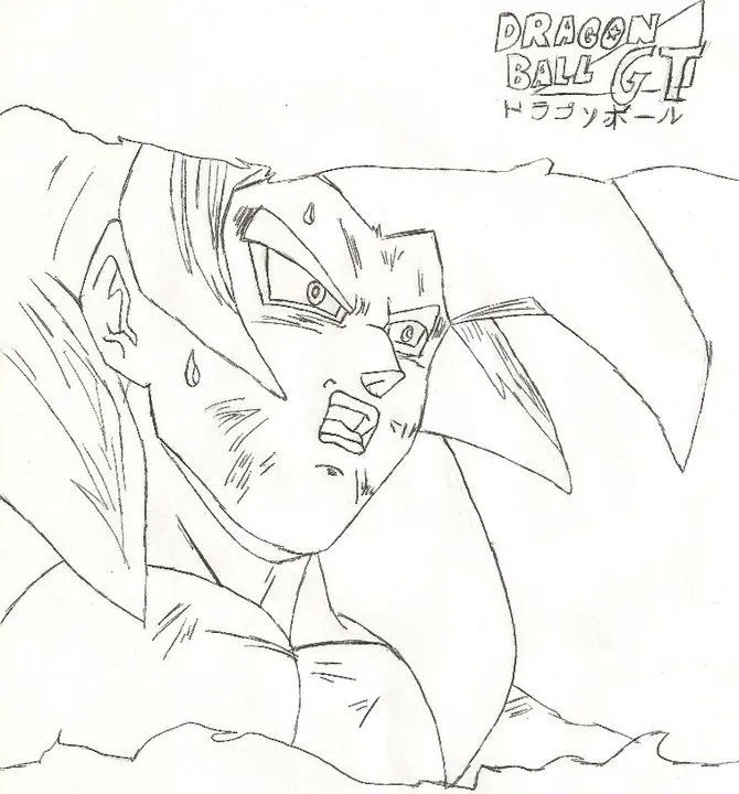 Dibujos para colorear de goku fase dios - Imagui